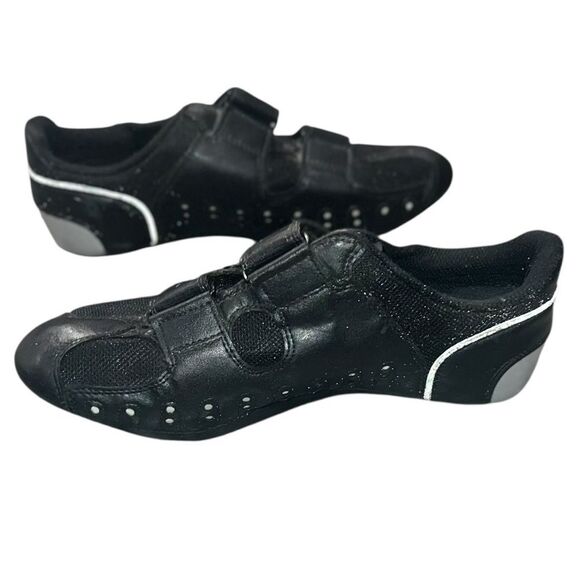 Diadora Black Road Cycling Shoes EU 40 Men’s 7 Women’s 8.5 Velcro 3-Bolt